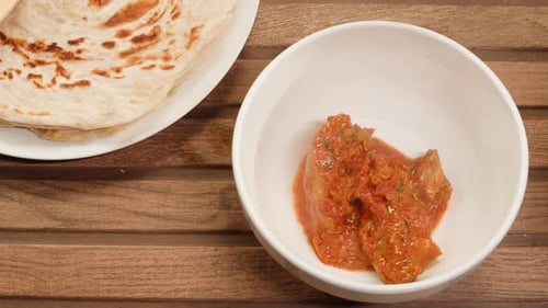 Cooking Chicken Indian Curry Tikka Masala Chicken Lamb Mutton Rogan Josh Grill Boiling on Pan Sauce