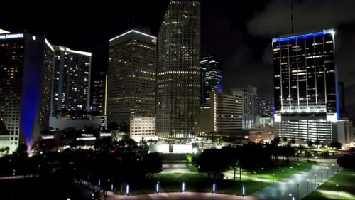 Miami Skyline at Miami Florida United States.
