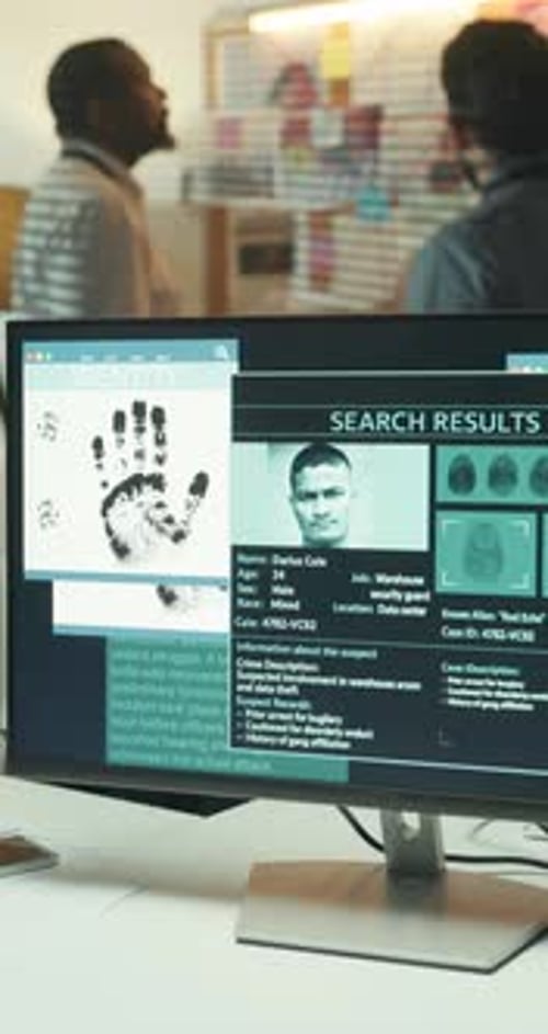 Police Search Database For Criminal Investigation Evidence