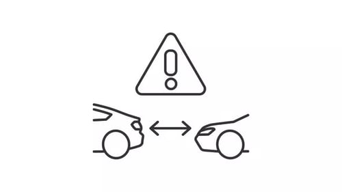 Keep safe distance line animation