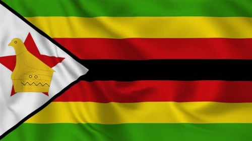 Zimbabwe Waving Flag Background