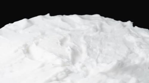 Close Up of Pure White Creamy Texture