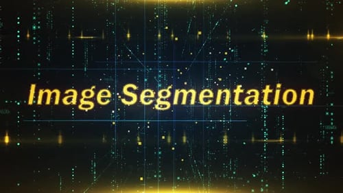 Image Segmentation Word On Technology Background