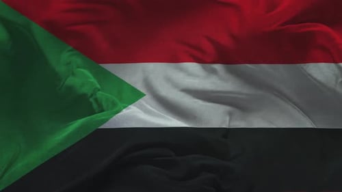 Waving Flag of Sudan Loop