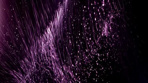 Dynamic Abstract Purple Lines and Particles Background