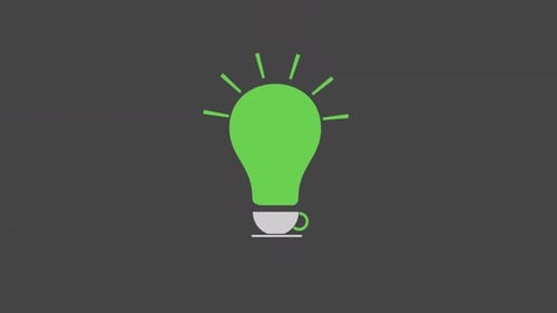 Vidéo d'animation de l'icône du symbole Fresh Idea