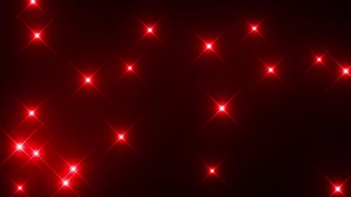 Red Stars Light Flare Blinking Loop V2
