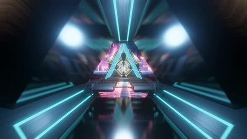 Futuristic Neons Bridge Loop