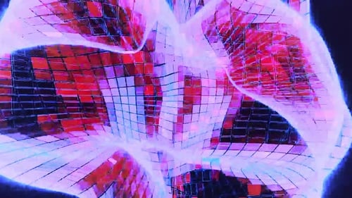 Boule disco qui tourne brillamment