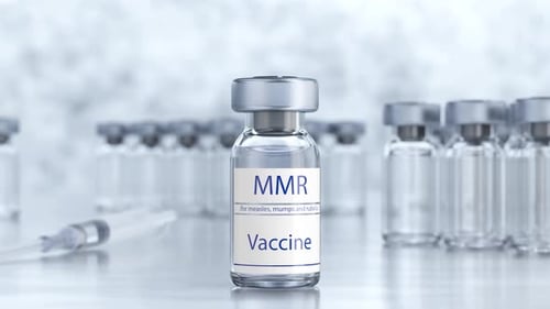 MMR Vaccine Vial and Syringe Medical Animation