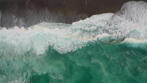 Storm at Sea Filmed on a Drone Alanya Tur Key 4 K