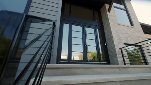 Windows in a New Building Construction of Houses