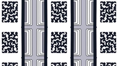 Abstraktes geometrisches nahtloses Muster Schwarz und Weiß