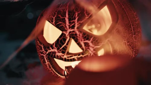 Scary Pumpkins Run Towards you