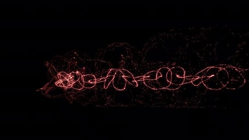 Fluid Glowing Particle Energy Swirl Background