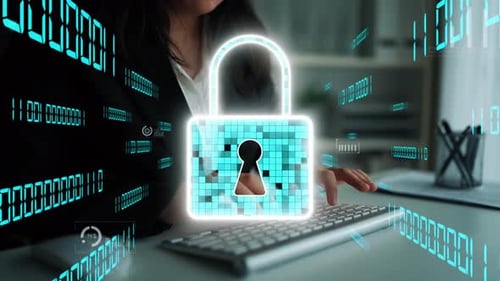 Digital Security Lock Concept with Data Visualization and Cyber Protection for Online Privacy Safegu