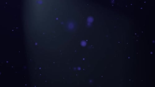 Particle Motion Blue Background Loop