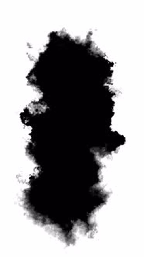 Ink splatter streams flow over screen Ink bloom. black watercolor drops transition. ink splatter tra