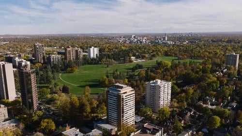 Cheesman Park Drone Tracking Shot In Denver, CO