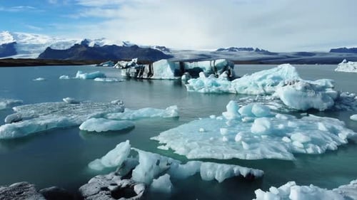 Natur Eisberg schmilzt in Blue Glacier Lagoon mit reinem Wasser Island Schöne Außenlandschaft