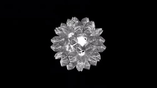 Abstract Magical Silver Sphere Alpha Loop