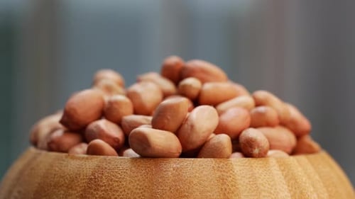 Bowl of Peanuts Close Up