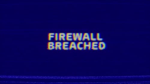 Firewall Breached Retro Text Intro Effects