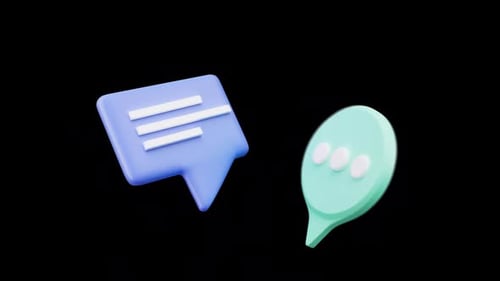 Blaues 3D-Botschaftsfeld Alpha