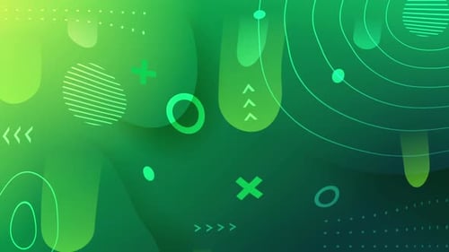 Animated Fluid Geometric Shapes Modern Background Loop