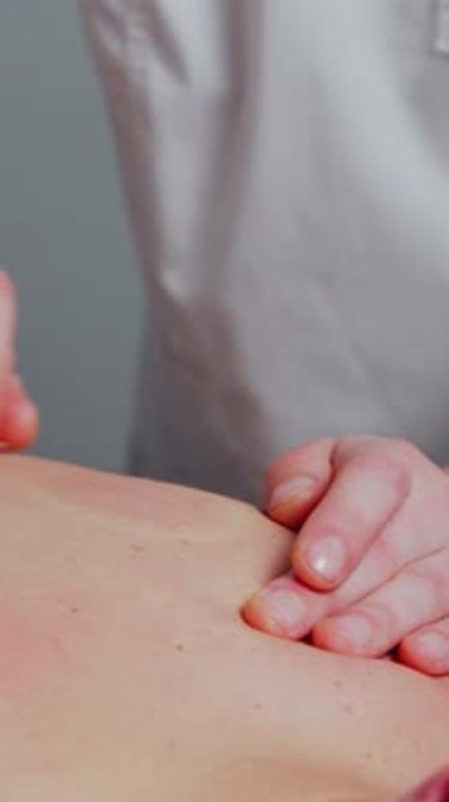 Cupping Therapy Treatment on Upper Back