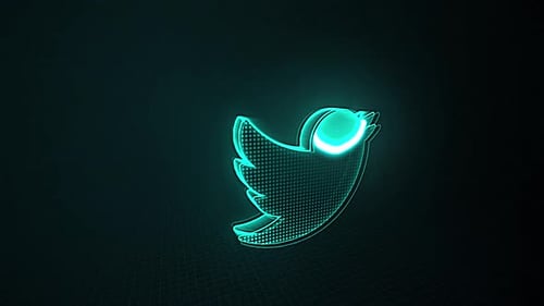 Clean Neon Tech Logo Reveal Animation