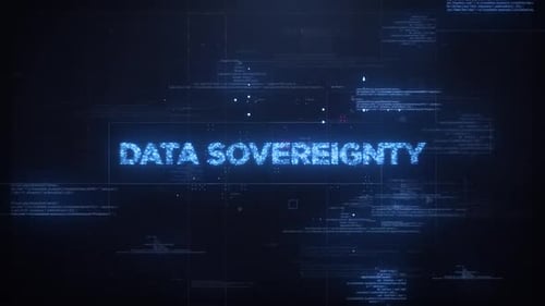 Futuristic Digital Text Reveal with Code Background