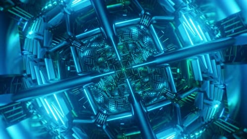 Seamless VJ Loop Featuring a Hypnotic Neon Disco Pattern Pulsing in Vibrant Colors