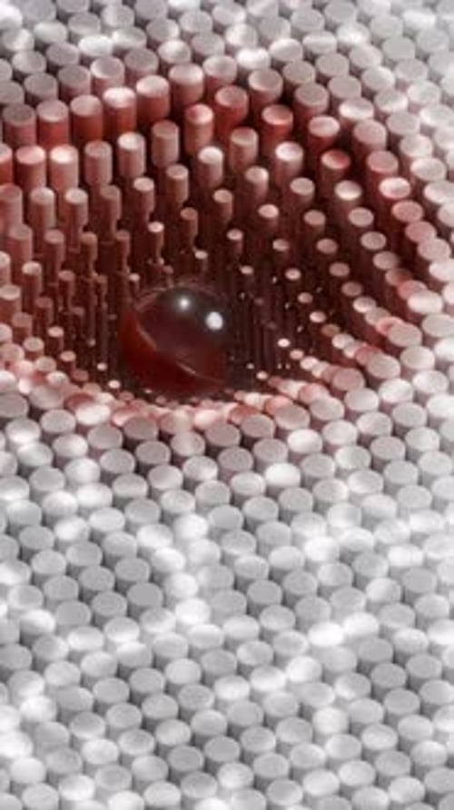 Wavy Geometric 3d Loop Animation