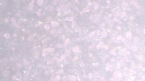 white merry christmas white background with snowflakes and bokeh particles