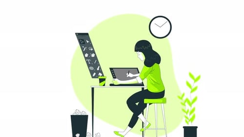 Freelance Designer Woman 4K