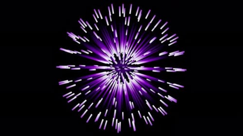 Purple Neon Rotating Energy Sphere Dj Loop Animation Background