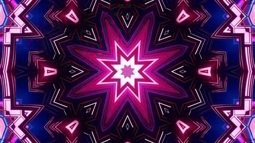 Futuristic Kaleidoscope Geometric Motion | Seamless Loop | Infinite Loop | VJ Loop Motion