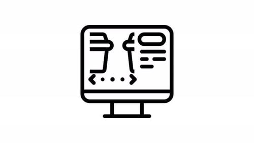 take away line icon animation