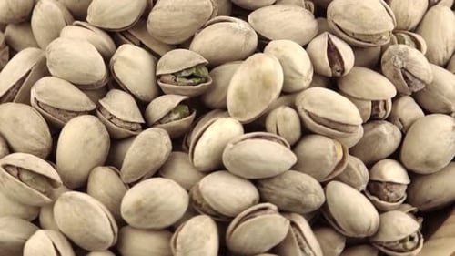 Heap of Pistachios Close Up