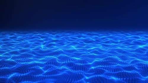 Abstract digital particle wave and light abstract background