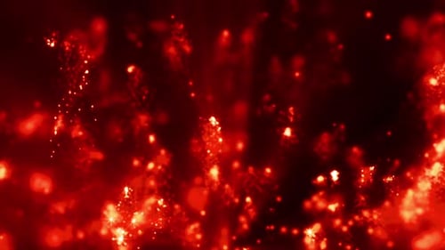 Fire Red Particles