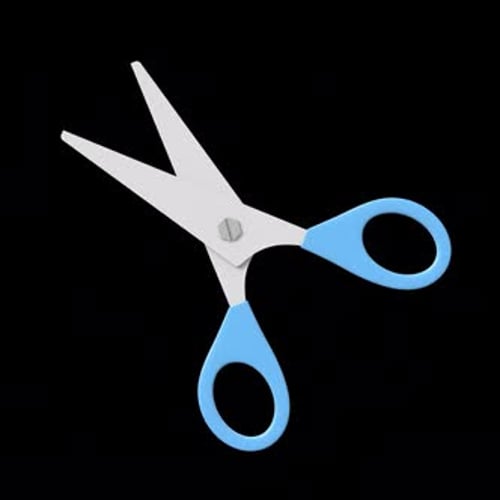 Flat Design Scissors Opening and Closing Animation
