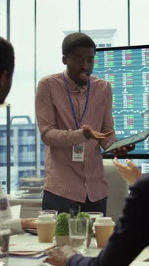 Vertical Video Manager Briefs Team on Corporate Collapse Revealing Bankruptcy and Job Cuts
