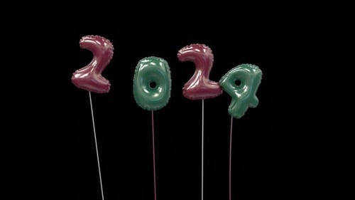 2023 Balloons Animation for New Year's Eve Celebrations