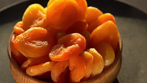Dried Apricots Closeup