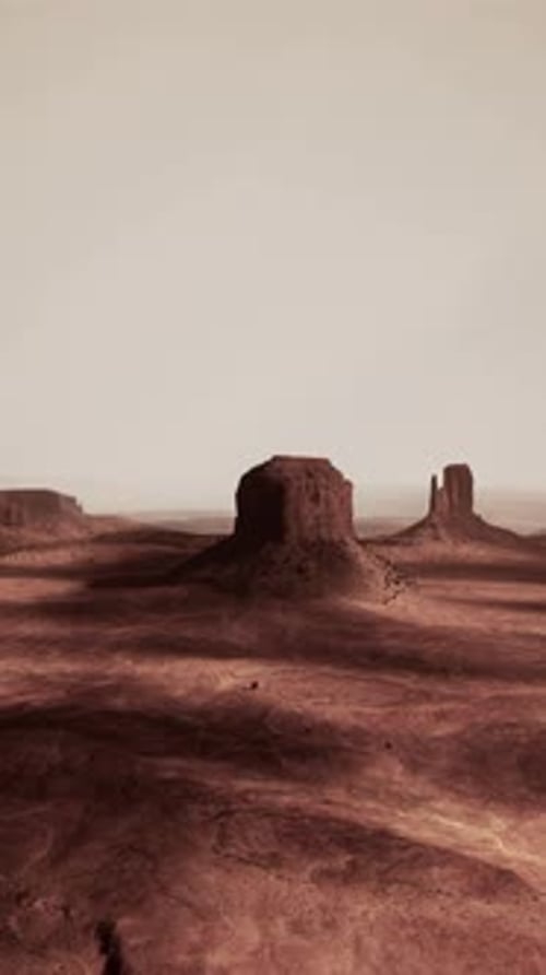 A Stunning Aerial View of a Computergenerated Desert Landscape