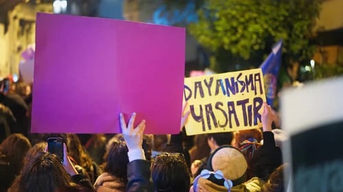 Group of People Gathering at Night