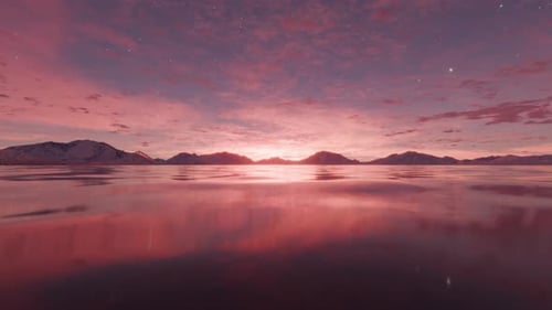 Calm Peaceful Mountain Lake Background Loop