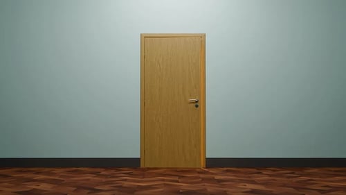 The Door Of The Room Opens Towards The Calm Peaceful And Relaxing Ocean.